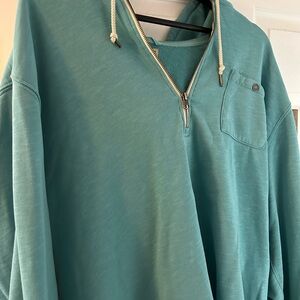 L.L. Bean Men's Zip Up Sweater - Teal